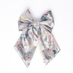 Satin hair bow FLOWER