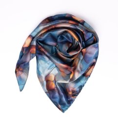 Satin scarf Marble Floral