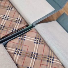 Satin pillowcase Brown Plaid