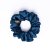 Saténová gumička do vlasov scrunchie  MODROPETROLEJOVÁ