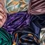 Satin scarf Marble Floral