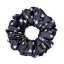 Satin scrunchie BLACK HEART - Size: M