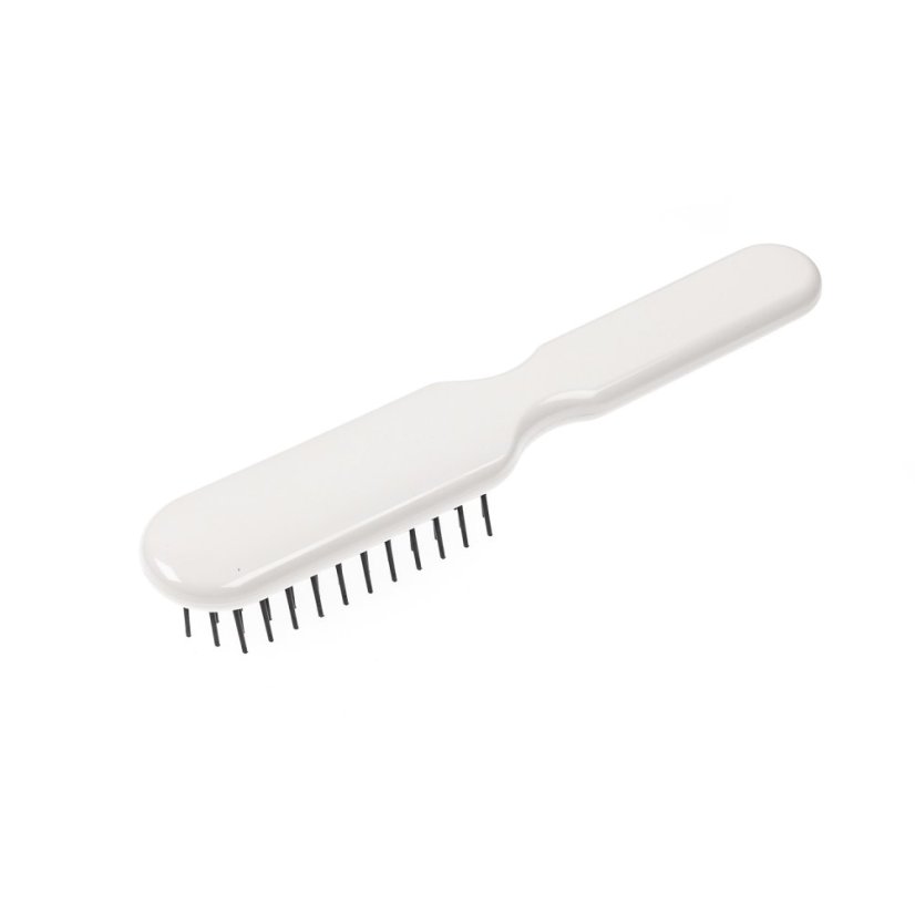 RECTANGULAR BRUSH WITH PLASTIC SPIKES - Colour: black