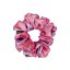 Satin hair scrunchie Marble Rose - Size: M