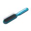 RECTANGULAR BRUSH WITH PLASTIC SPIKES - Colour: pink