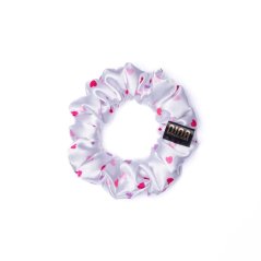 Satin hair scrunchie HEART
