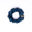 Satin scrunchie Petrol blue - Size: S