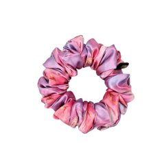 Satin hair scrunchie Marble Rose
