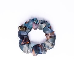 Satin hair scrunchie Marble Floral