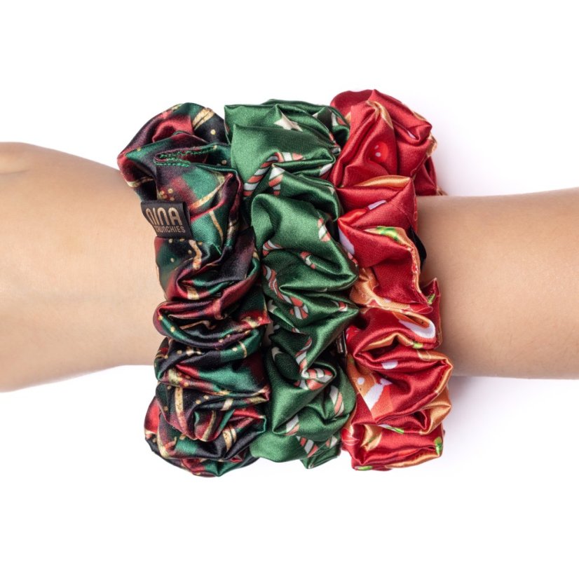 Satin scrunchie SUGARCANE - Size: XL