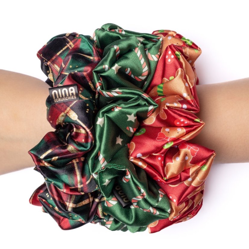 Satin scrunchie SUGARCANE - Size: XL