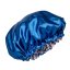 Satin sleep bonnet BLUE FLOWERS