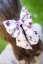 Satin hair bow VELVET FLORA