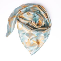 Saténová šatka GOLDEN WAVE