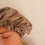 Satin bonnet MOKA - Size: S