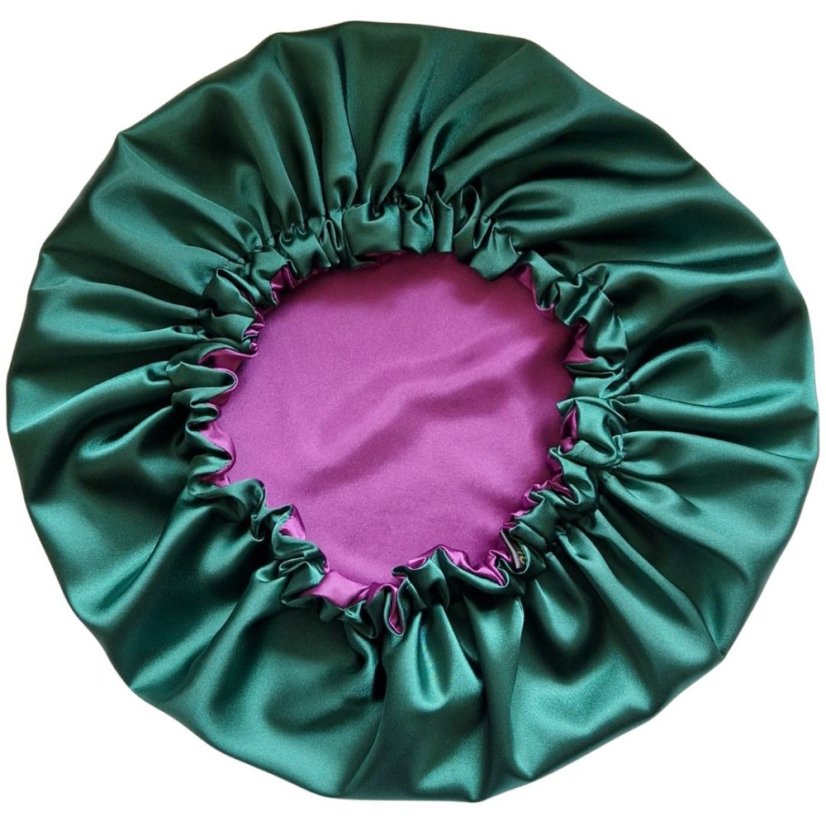 Satin bonnet Green Amethyst Dream - Size: XL