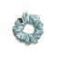 Satin hair scrunchie GREY BLUE - Size: XL