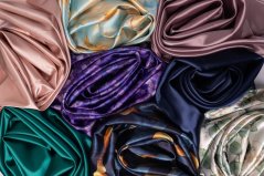 Satin scarf VIOLET