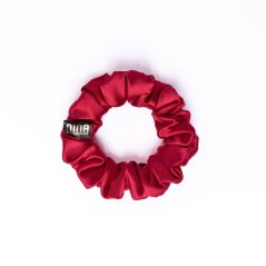 Saténová gumička  scrunchie ČERVENÁ