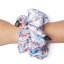 Saténová gumička  scrunchie  VIANOČNÁ OZDOBA - Veľkosť: M