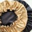 Satin bonnet GOLD-BLACK - Size: M