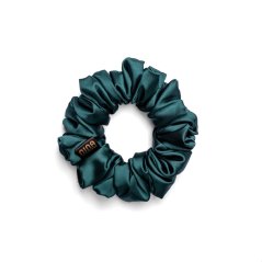 Satin hair scrunchie EMERALD