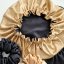 Satin bonnet GOLD-BLACK - Size: M