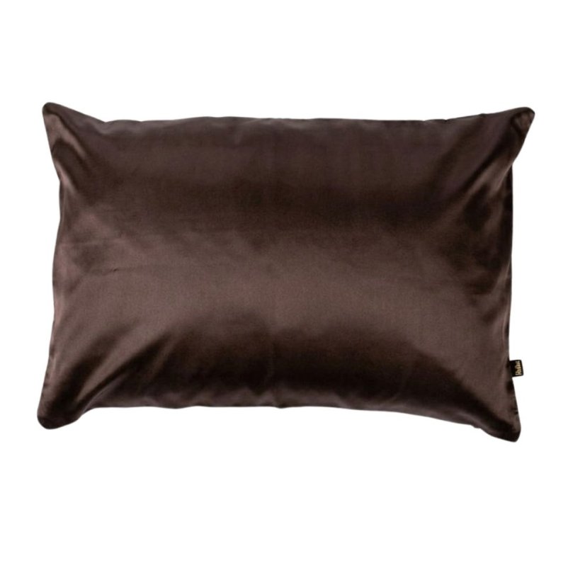 Satin pillowcase dark brown MOKA