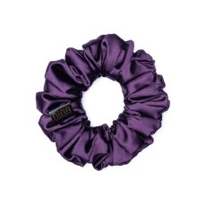 Satin scrunchie DARK PURPLE
