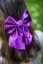Satin hair bow AMETHYS DREAM