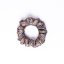 Satin hair scrunchie Brown Plaid - Size: XL