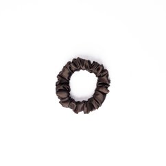 Satin scrunchie BROWN