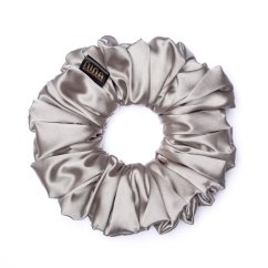 Satin scrunchie SILVER