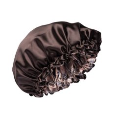 Satin bonnet Brown Plaid