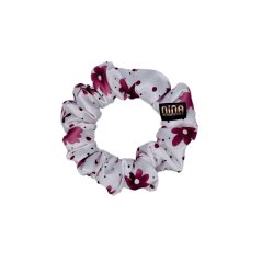 Satin hair scrunchie Marble Velvet Flora