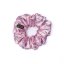 Satin hair scrunchie DRAGONFLY WITH FLOWERS
