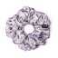Satin scrunchie BROWN PATTERNED - Size: S