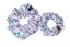 Saténová gumička  scrunchie  VIANOČNÁ OZDOBA - Veľkosť: M