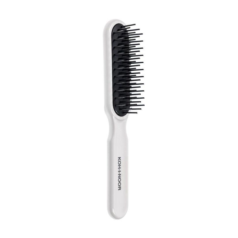 RECTANGULAR BRUSH WITH PLASTIC SPIKES - Colour: black