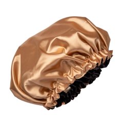 Satin bonnet GOLD-BLACK