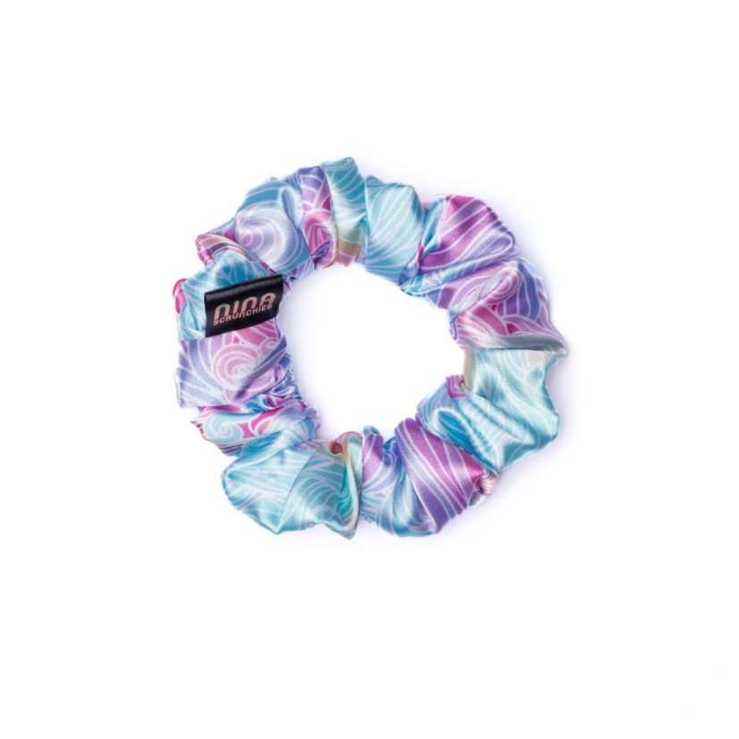 Satin hair scrunchie RAINBOW