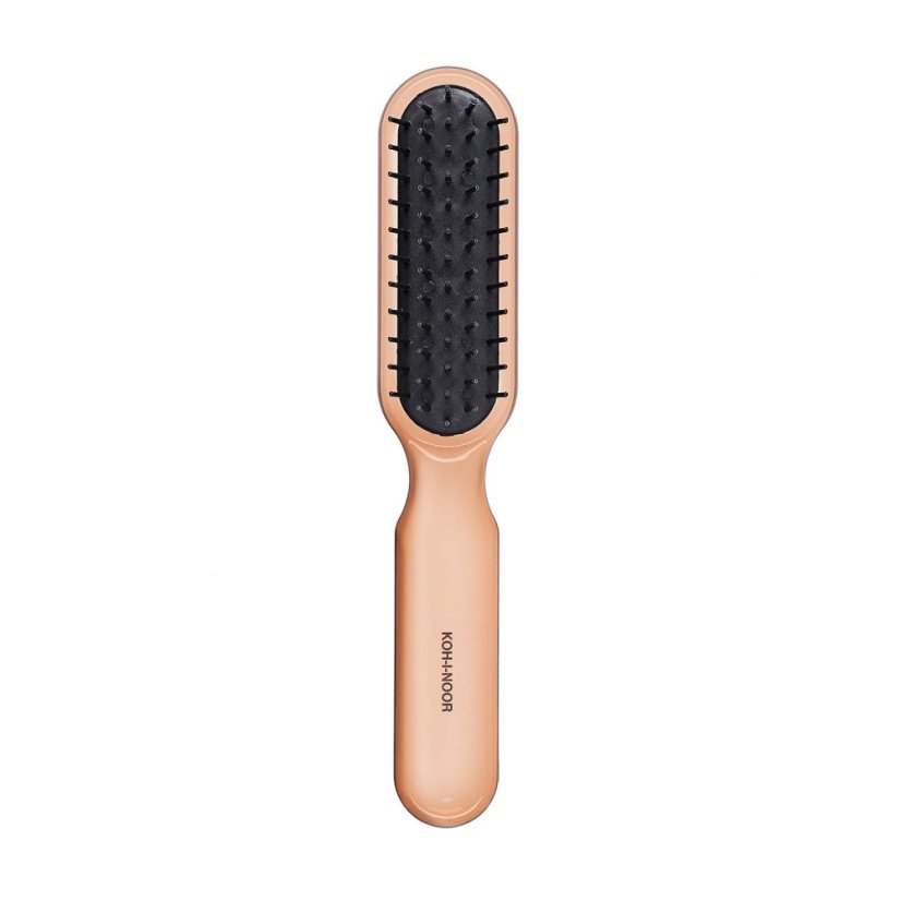 RECTANGULAR BRUSH WITH PLASTIC SPIKES - Colour: pink
