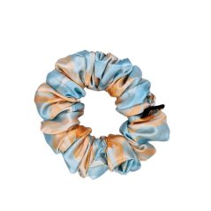 Satin hair scrunchie Golden Wave
