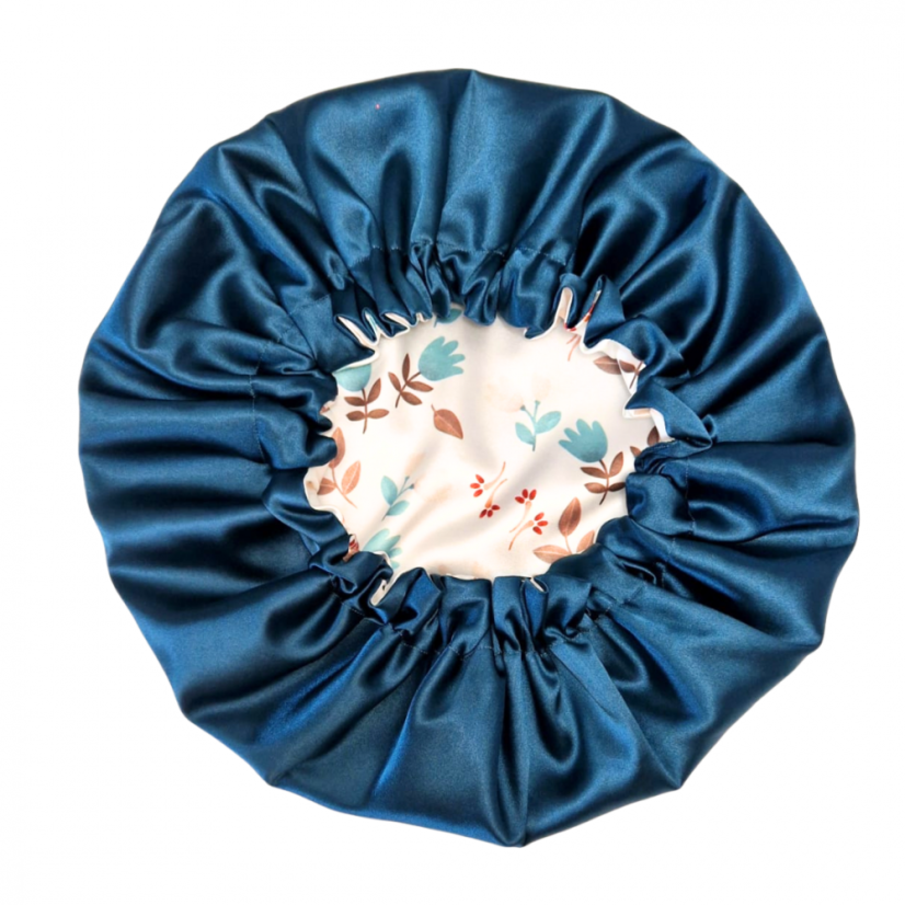 Satin bonnet small for curly and wavy hair (S).