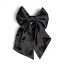 Satin hair bow BLACK