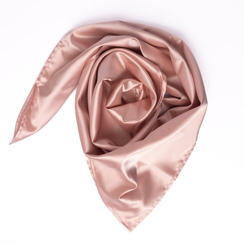Powder Pink Hair Scarf in Soft Satin