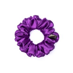 Satin scrunchie DARK PURPLE
