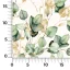 Saténová gumička do vlasov ZLATÉ LISTY - Veľkosť: M