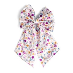 Satin hair bow Petite Bloom
