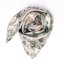 Satin scarf with GOLD LEAVES
